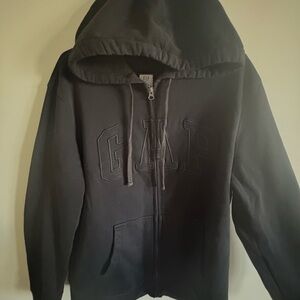 GAP Black Zip Up Hoodie